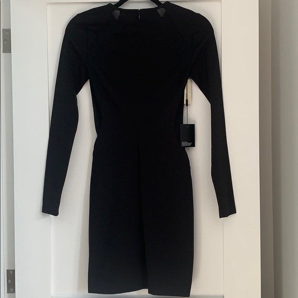 Aritzia Wilfred Free Bodycon Dress w/ Mesh Panels - Picture 3 of 5